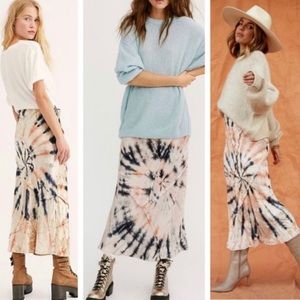 NWT Free People Velvet Swagger Midi Pencil Skirt